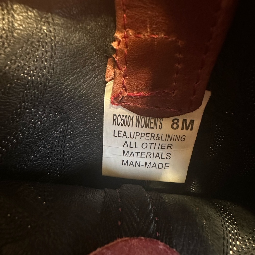 Women's‎ Red Western Heeled Boots - Picture 4 of 5